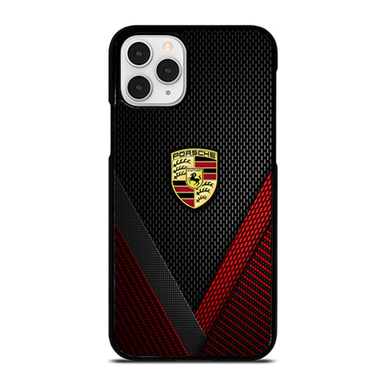 PORSCHE LOGO CARBON iPhone 11 Pro Case