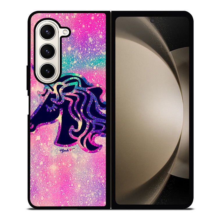 UNICORN HORSE GLITTER Samsung Galaxy Z Fold 5 Case Cover