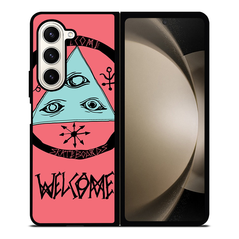 WELCOME SKATEBOARDS LOGO PINK Samsung Galaxy Z Fold 5 Case Cover
