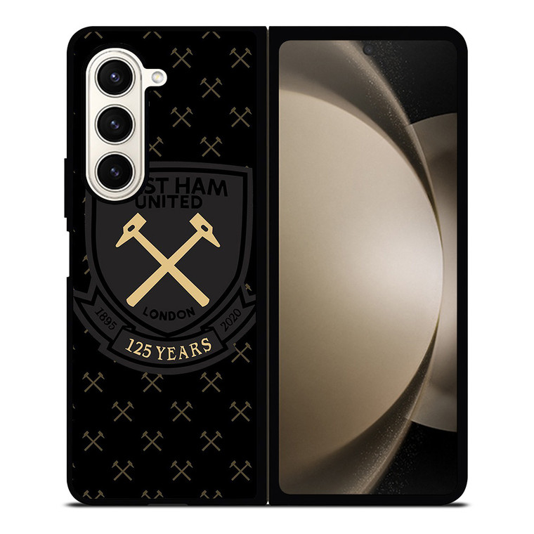 WEST HAM UNITED BLACK LOGO Samsung Galaxy Z Fold 5 Case Cover