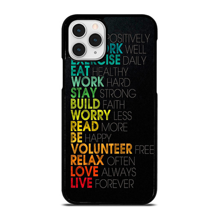 QUOTE INSPIRATIONAL THINK POSITIVELY iPhone 11 Pro Case QUOTE INSPIRATIONAL THINK POSITIVELY iPhone 11 Pro Case
