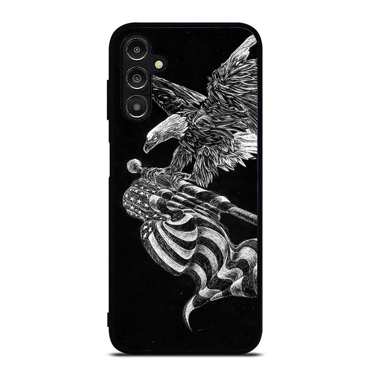 AMERICAN FLAG EAGLE SKETCH Samsung Galaxy A14 Case