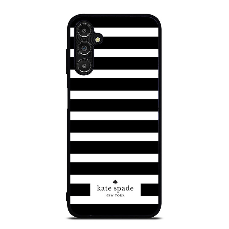 KATE SPADE NEW YORK BLACK WHITE STRIPES Samsung Galaxy A14 Case