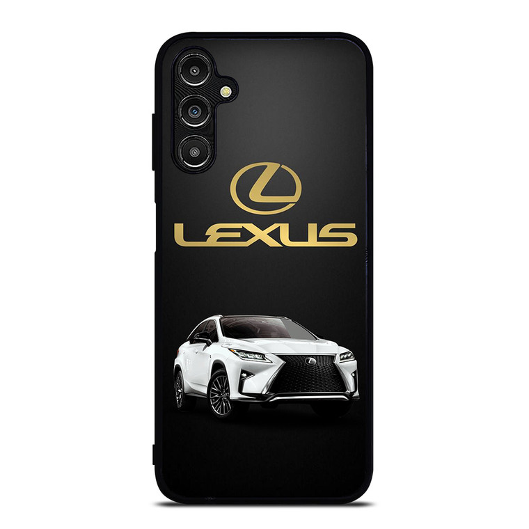 LEXUS WHITE CAR GOLD LOGO Samsung Galaxy A14 Case