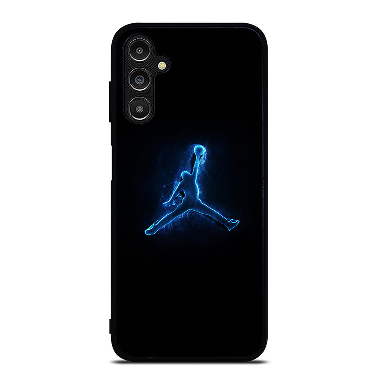 NIKE AIR JORDAN LOGO BLUE LIGHT Samsung Galaxy A14 Case