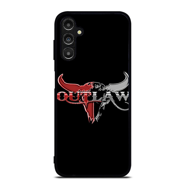 OUTLAW LOGO RED SILVER METAL Samsung Galaxy A14 Case