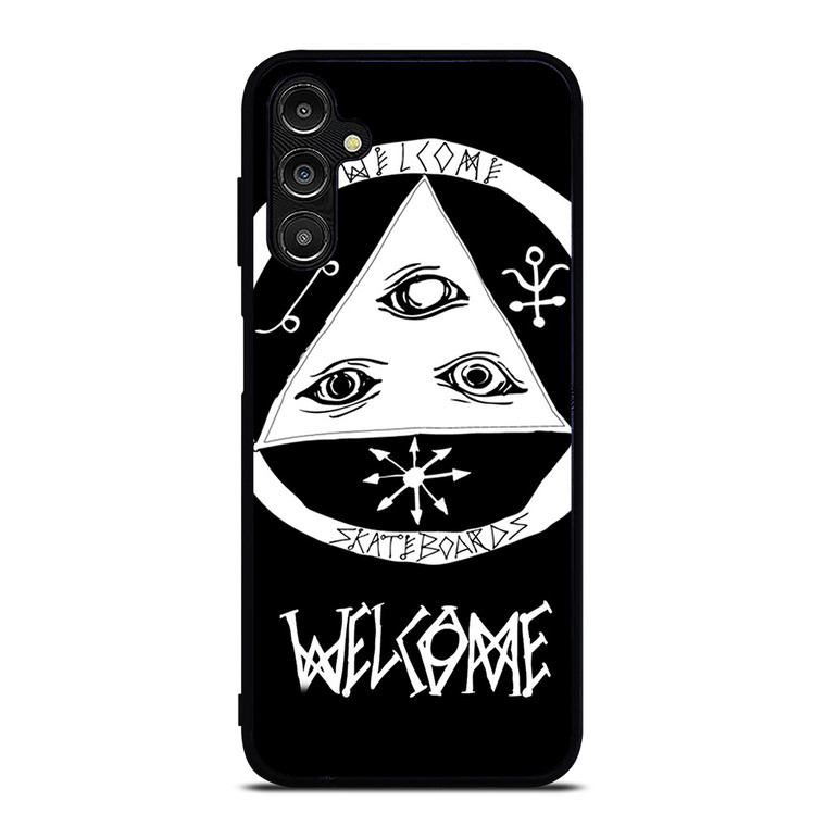 WELCOME SKATEBOARDS LOGO BLACK Samsung Galaxy A14 Case