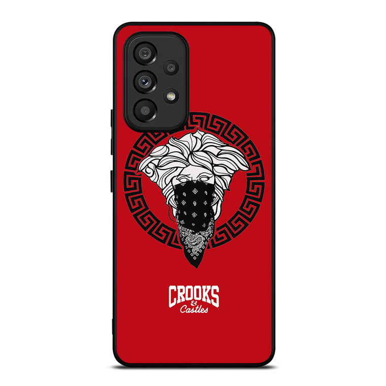 CROOK AND CASTLES BANDANA RED Samsung Galaxy A53 Case
