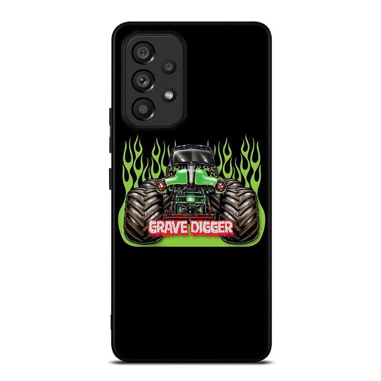 GRAVE DIGGER MONSTER RACING CAR Samsung Galaxy A53 Case