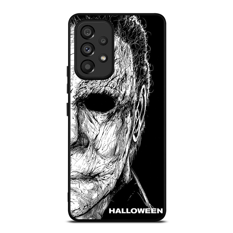 MICHAEL MYERS FACE HALLOWEEN FACE ART Samsung Galaxy A53 Case