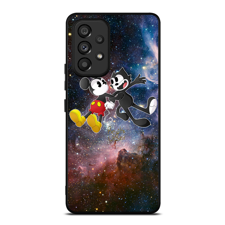 MICKEY MOUSE AND FELIX THE CAT Samsung Galaxy A53 Case