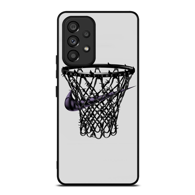 NIKE LOGO RING BASKETBALL NEVER STOPS Samsung Galaxy A53 Case