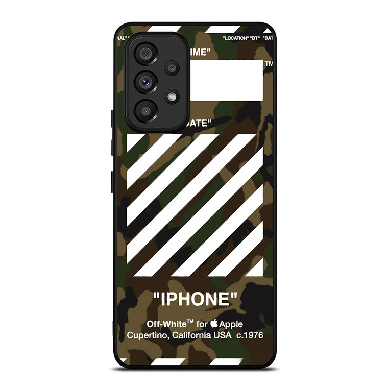 OFF WHITE CAMO BACKGROUND Samsung Galaxy A53 Case