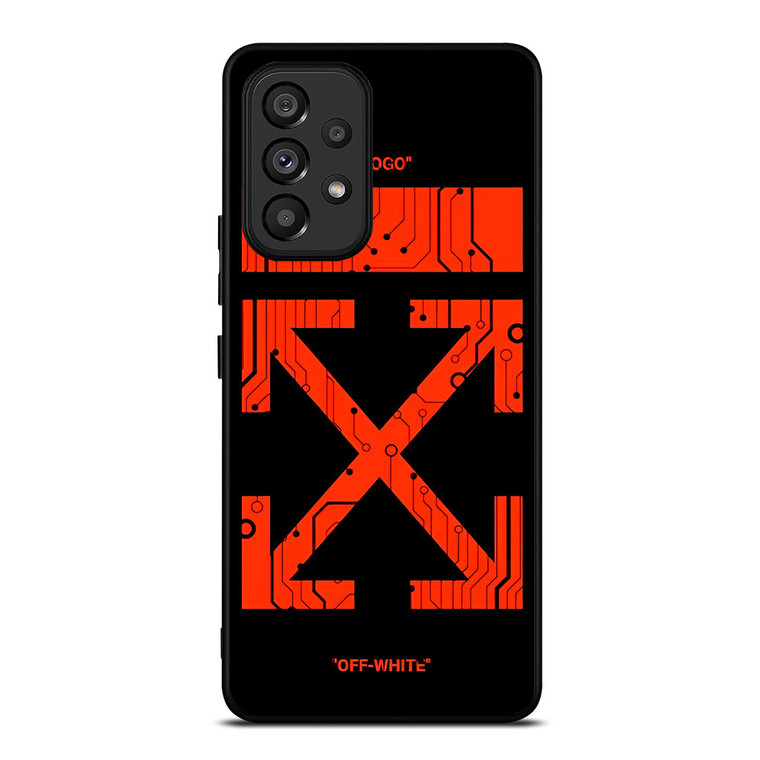 OFF WHITE RED CIRCUIT Samsung Galaxy A53 Case