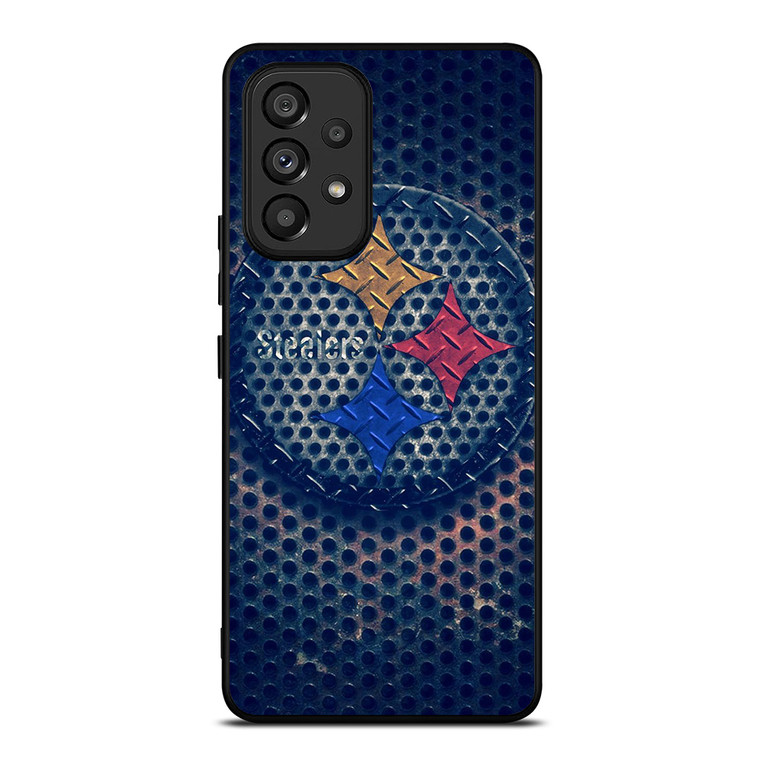 PITTSBURGH STEELERS RUSTY CIRCLE LOGO Samsung Galaxy A53 Case
