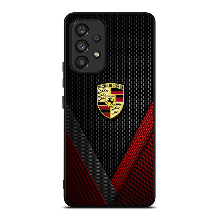 PORSCHE LOGO CARBON Samsung Galaxy A53 Case