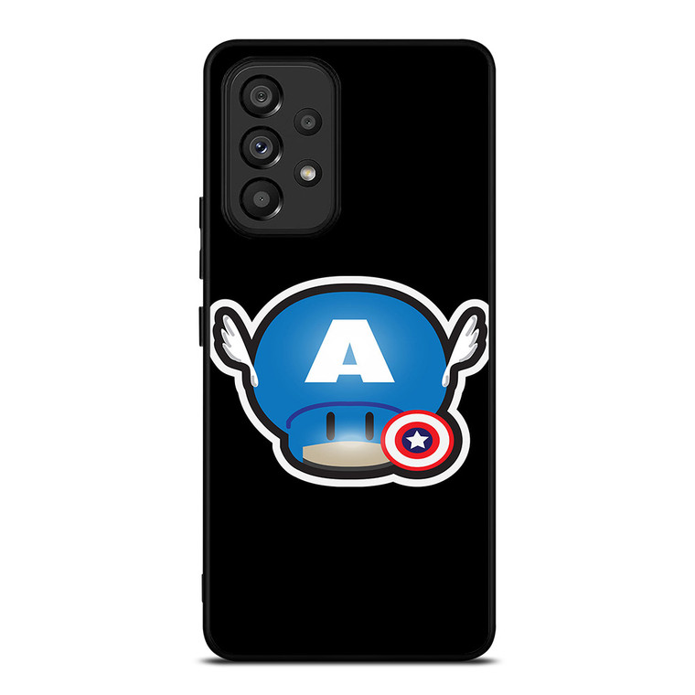 SUPER MARIO MUSHROOM CAPTAIN AMERICA Samsung Galaxy A53 Case