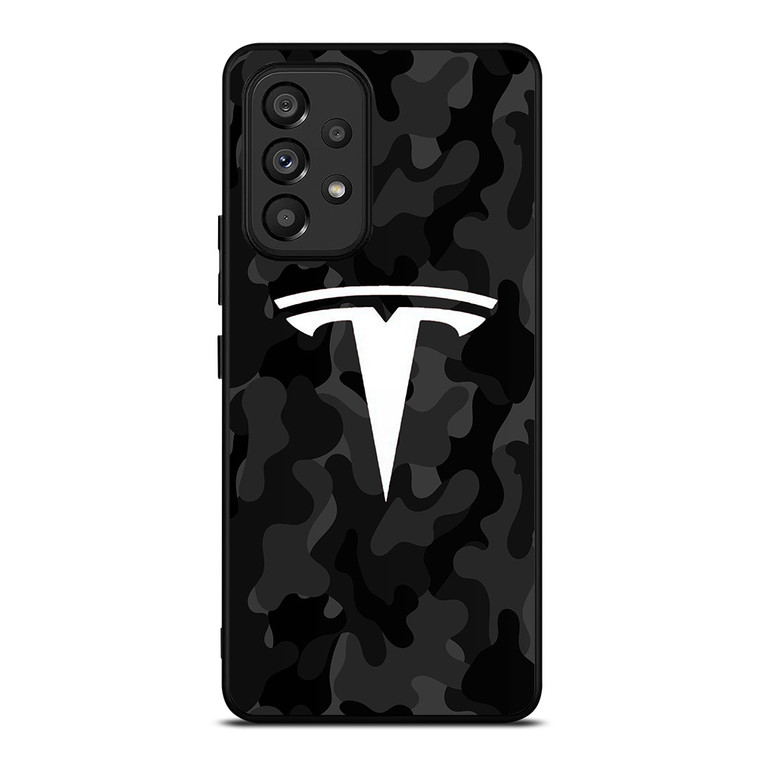 TESLA MOTORS LOGO CAMO Samsung Galaxy A53 Case