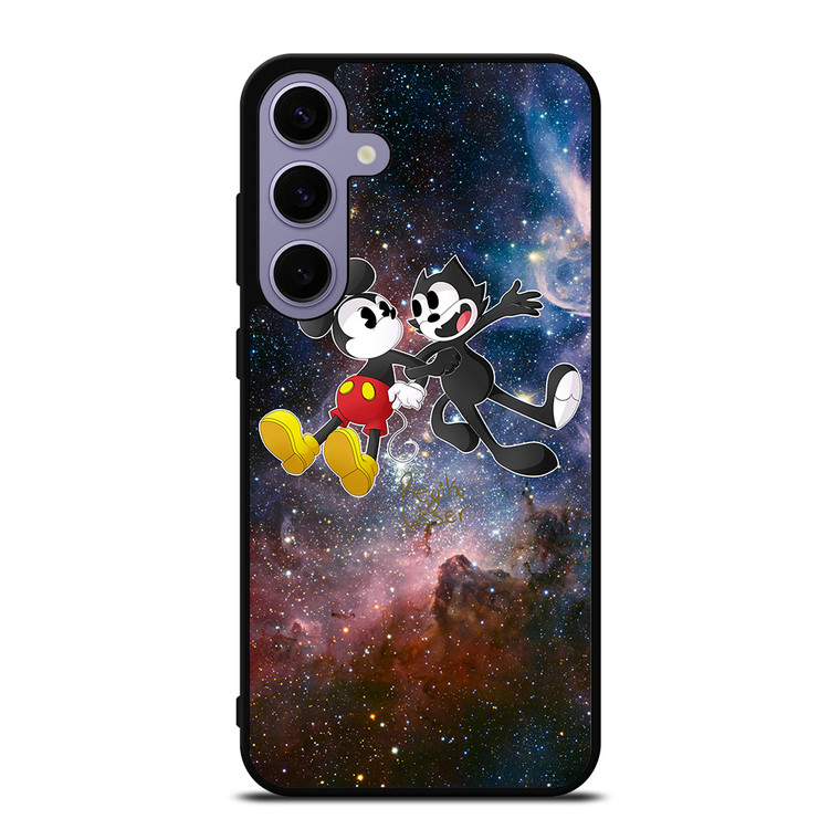 MICKEY MOUSE AND FELIX THE CAT Samsung Galaxy S24 Case