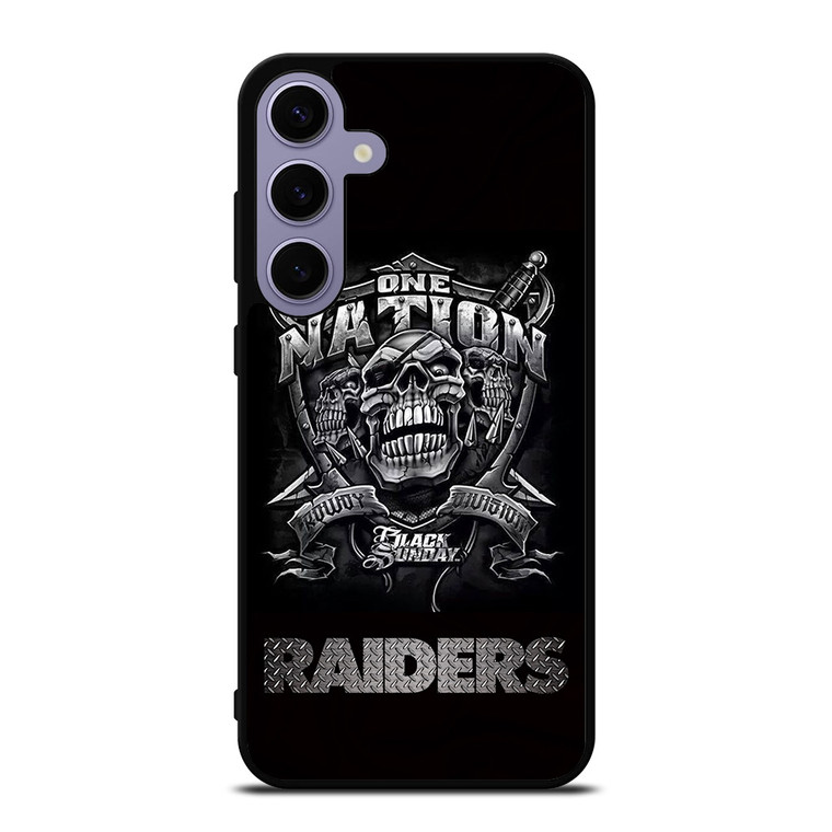 OAKLAND RAIDERS BLACK ONE NATION Samsung Galaxy S24 Case