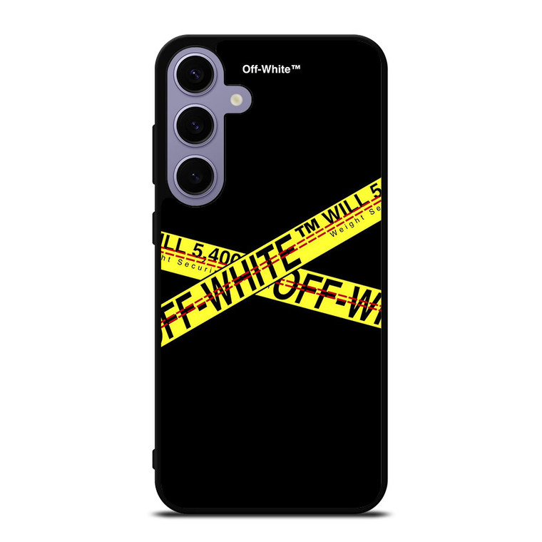 OFF WHITE LOGO STRIP Samsung Galaxy S24 Case