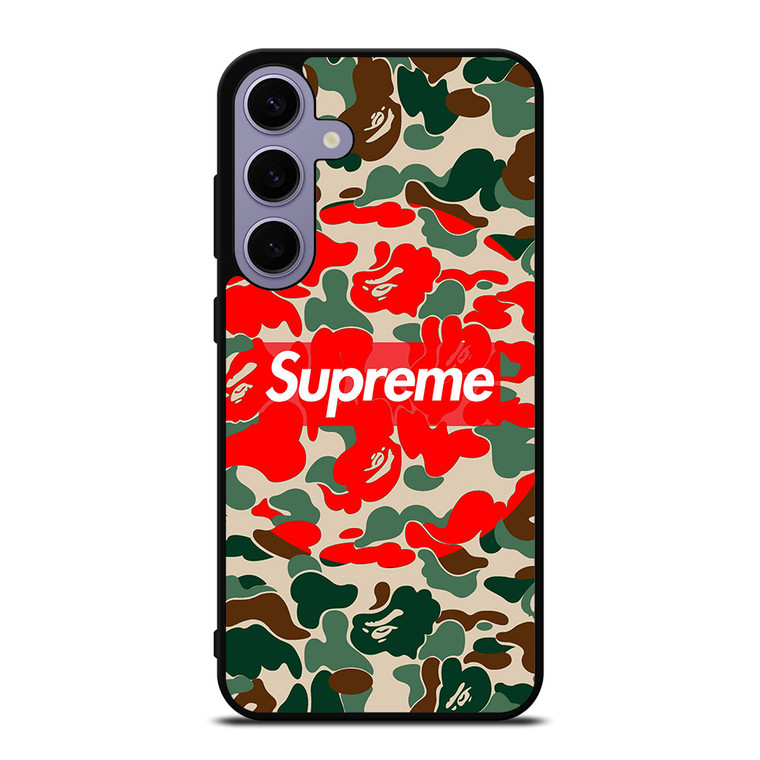 SUPREME BAPE CAMO Samsung Galaxy S24 Case