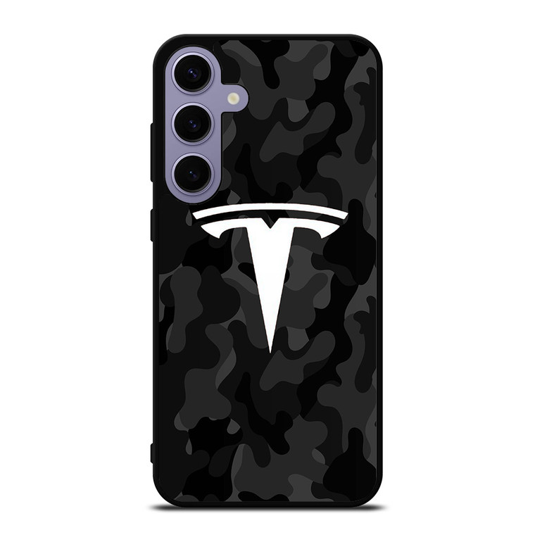 TESLA MOTORS LOGO CAMO Samsung Galaxy S24 Case