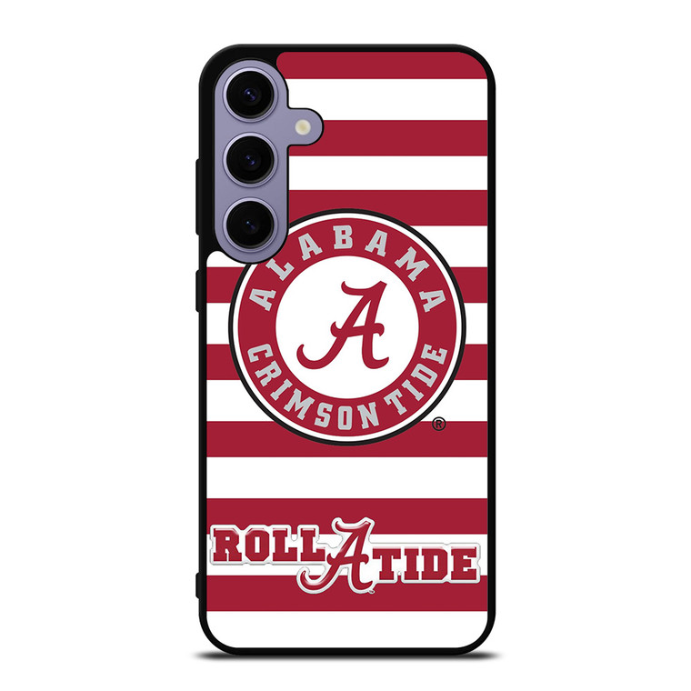 ALABAMA CRIMSON TIDE ROLL A TIDE STRIPE LOGO Samsung Galaxy S24 Plus Case