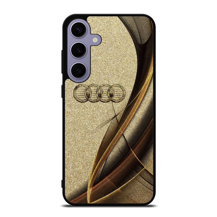 AUDI LOGO ELEGAN GOLD TEXTURE Samsung Galaxy S24 Plus Case