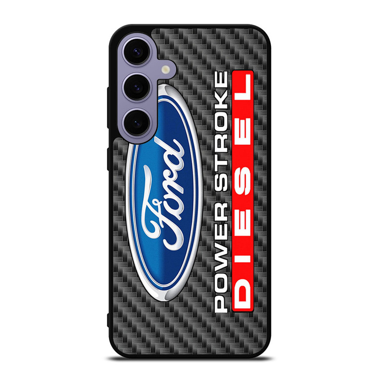 CARBON ORD POWERSTROKE DIESEL LOGO Samsung Galaxy S24 Plus Case