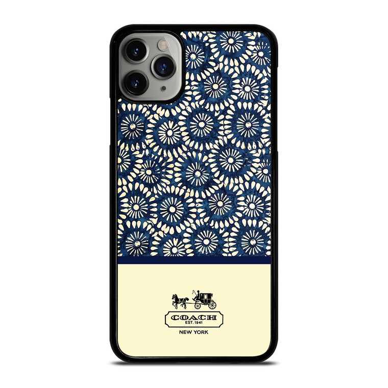 COACH NEW YORK BLUE FLORAL BATIK iPhone 11 Pro Max Case COACH NEW YORK BLUE FLORAL BATIK iPhone 11 Pro Max Case