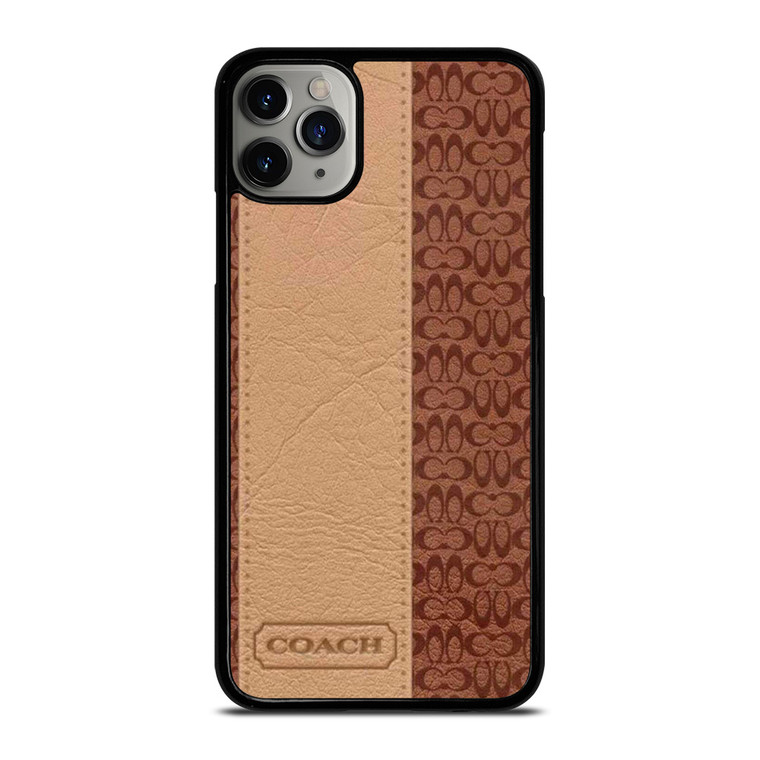 COACH NEW YORK BROWN LEATHER iPhone 11 Pro Max Case