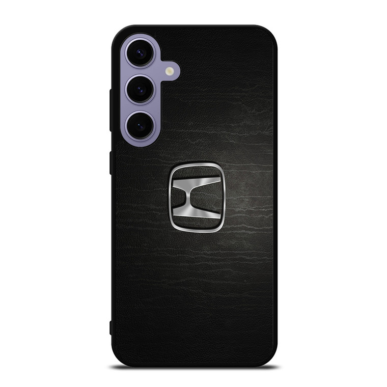 HONDA CHROME LOGO LEATHER Samsung Galaxy S24 Plus Case