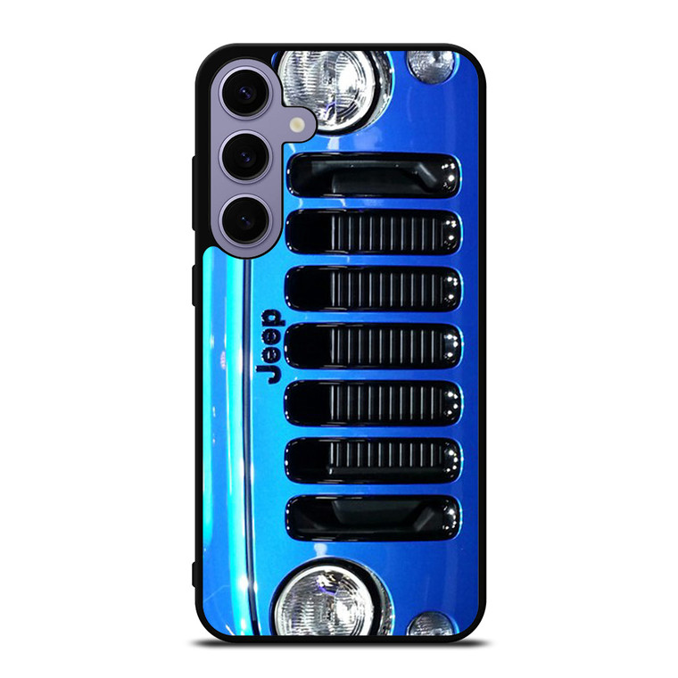 JEEP WRANGLER POLAR FRONT BLUE Samsung Galaxy S24 Plus Case