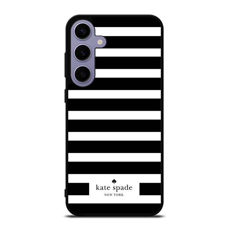 KATE SPADE NEW YORK BLACK WHITE STRIPES Samsung Galaxy S24 Plus Case