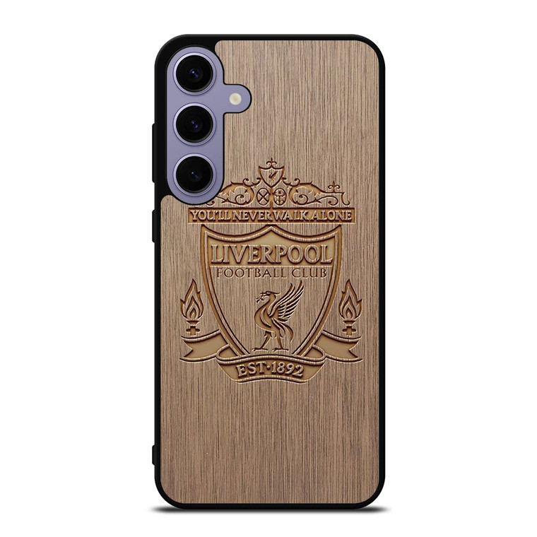 LIVERPOOL FC FOOTBALL CLUB WOODEN LOGO Samsung Galaxy S24 Plus Case