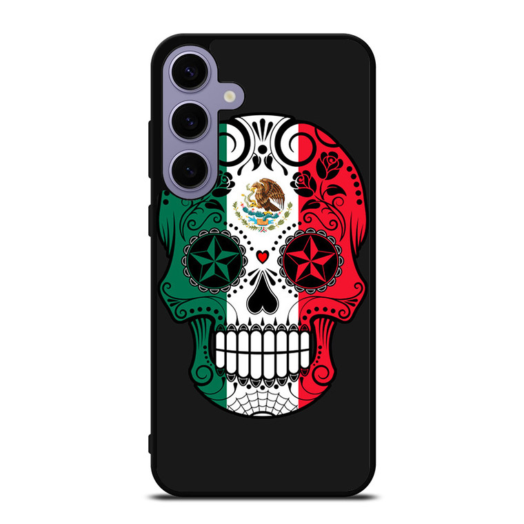 MEXICO SKULL SKELETON FLAG Samsung Galaxy S24 Plus Case