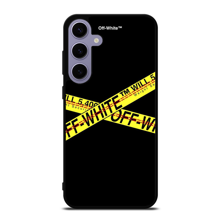 OFF WHITE LOGO STRIP Samsung Galaxy S24 Plus Case