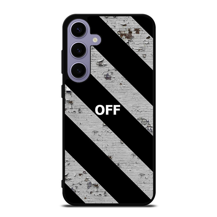 OFF WHITE LOGO STRIPE Samsung Galaxy S24 Plus Case