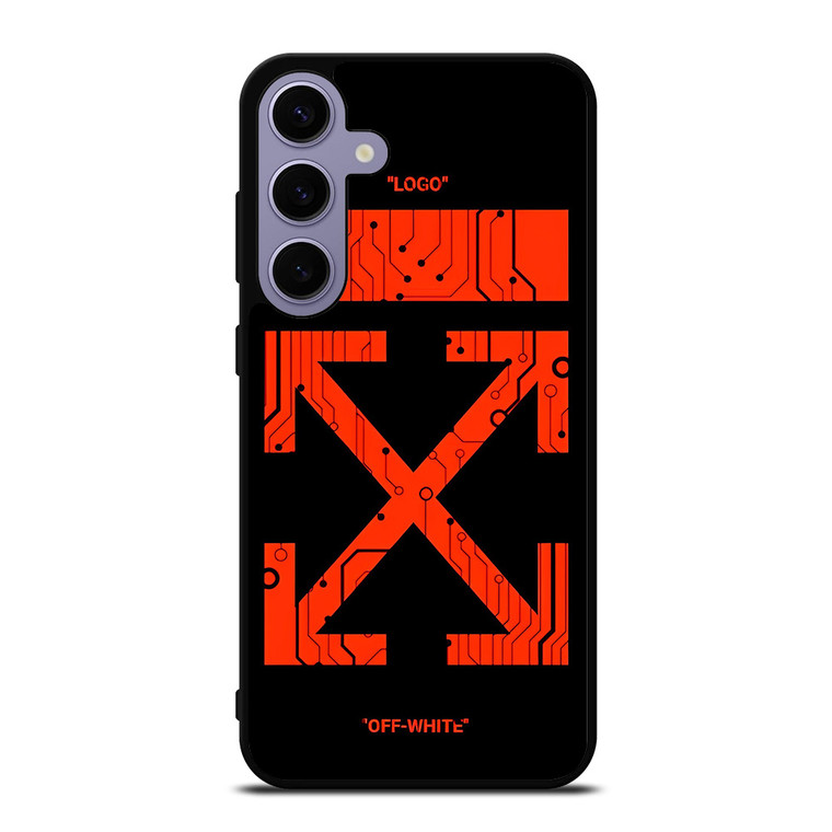 OFF WHITE RED CIRCUIT Samsung Galaxy S24 Plus Case