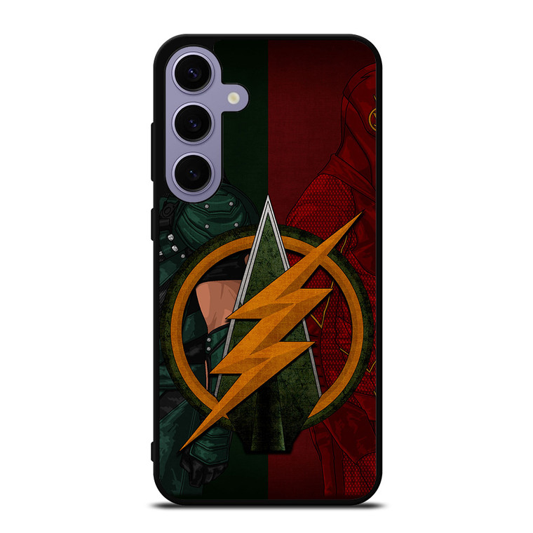 THE FLASH GREEN ARROW LOGO DC Samsung Galaxy S24 Plus Case