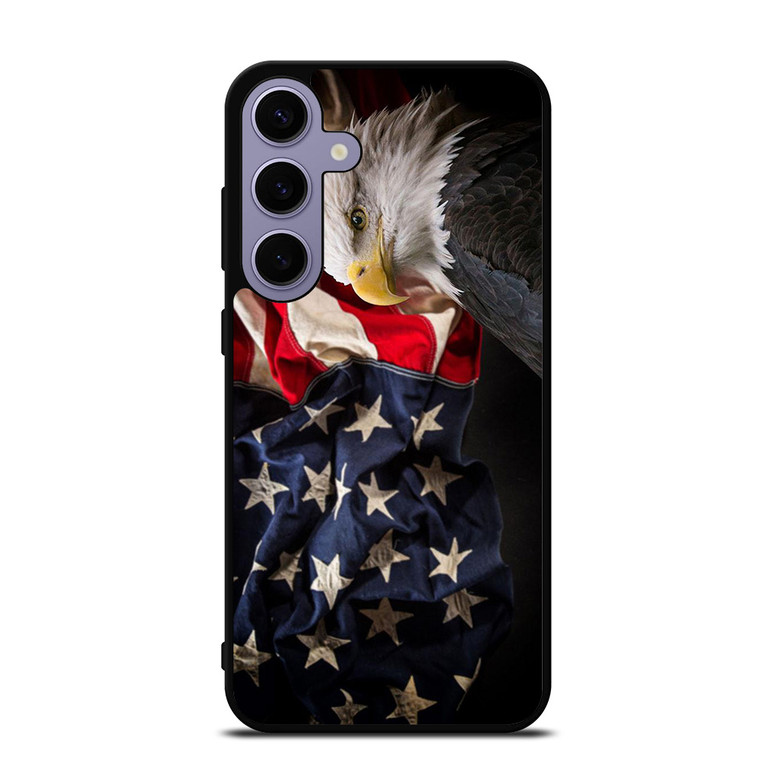 USA PATRIOTIC EAGLE FLAG 2 Samsung Galaxy S24 Plus Case