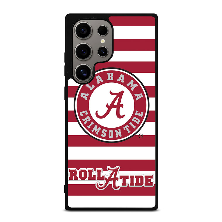 ALABAMA CRIMSON TIDE ROLL A TIDE STRIPE LOGO Samsung Galaxy S24 Ultra Case