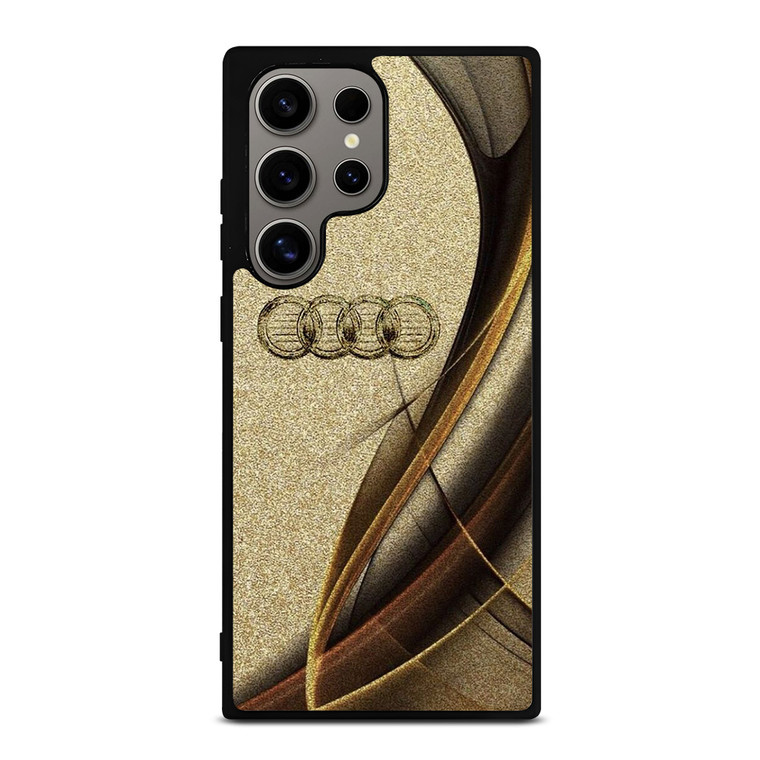 AUDI LOGO ELEGAN GOLD TEXTURE Samsung Galaxy S24 Ultra Case