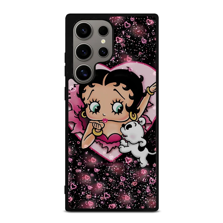 BETTY BOOP AND DOG CARTOON Samsung Galaxy S24 Ultra Case
