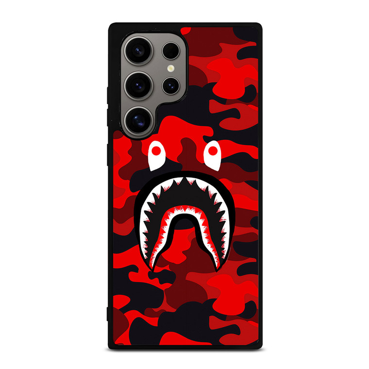 CAMO BAPE RED Samsung Galaxy S24 Ultra Case