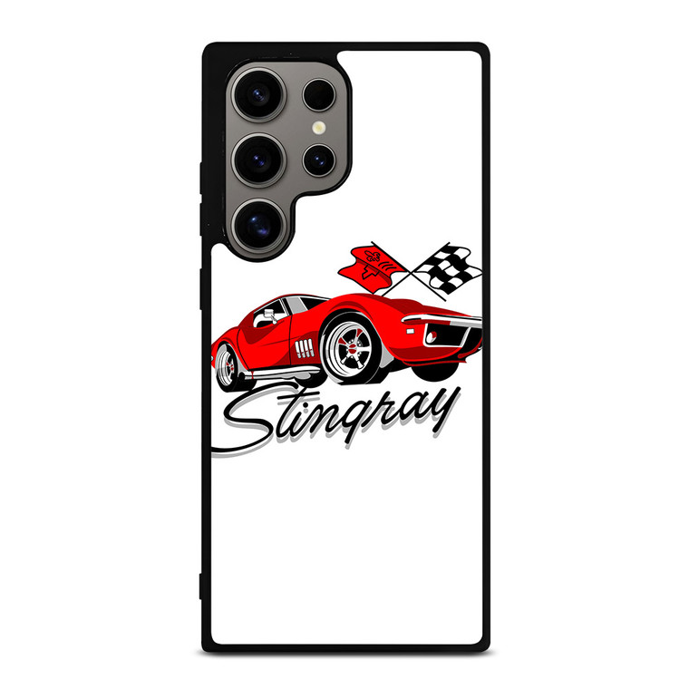 CHEVY RED CAR CARTOON Samsung Galaxy S24 Ultra Case