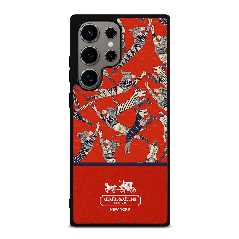 COACH NEW YORK DOG PARTY Samsung Galaxy S24 Ultra Case