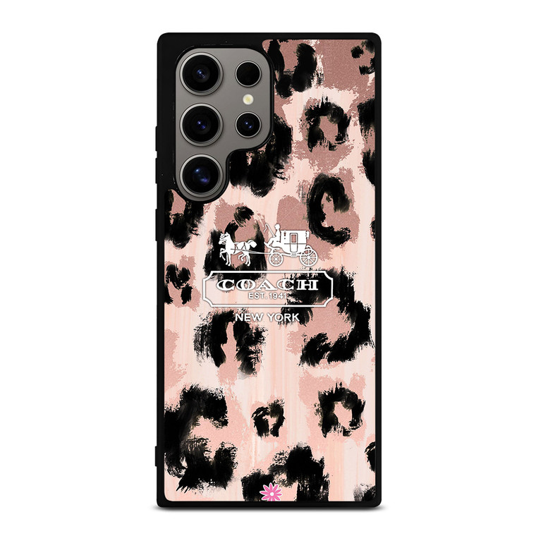 COACH NEW YORK LEOPARD SKIN Samsung Galaxy S24 Ultra Case