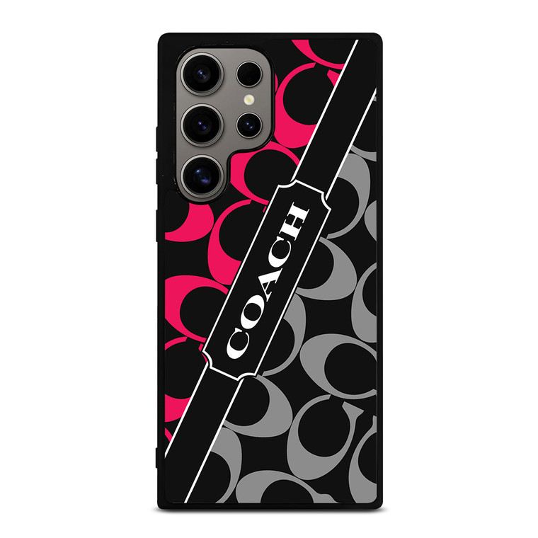 COACH NEW YORK RED WHITE Samsung Galaxy S24 Ultra Case